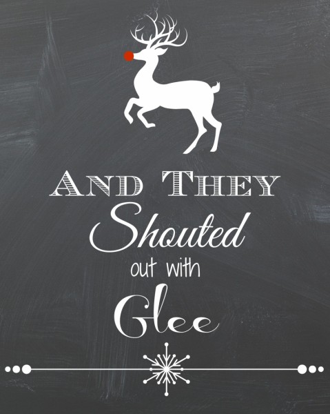 And They Shouted Out With Glee Free Printable 