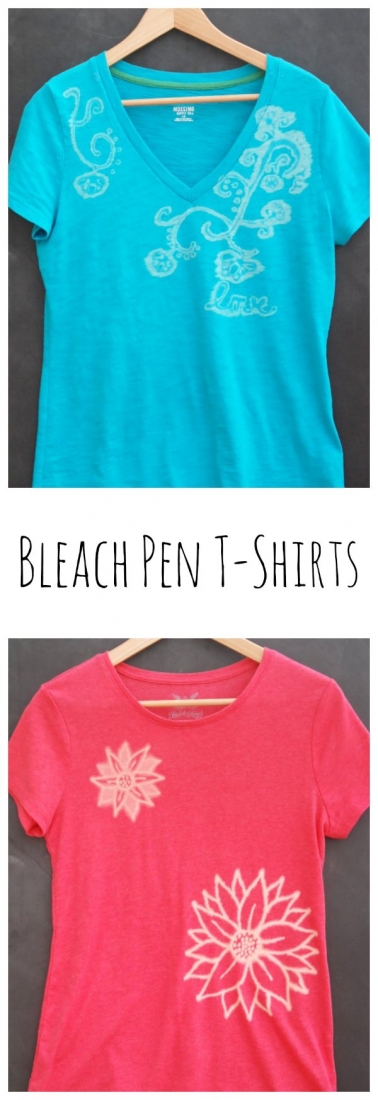 Bleach Pen T-Shirts - White Lights on Wednesday