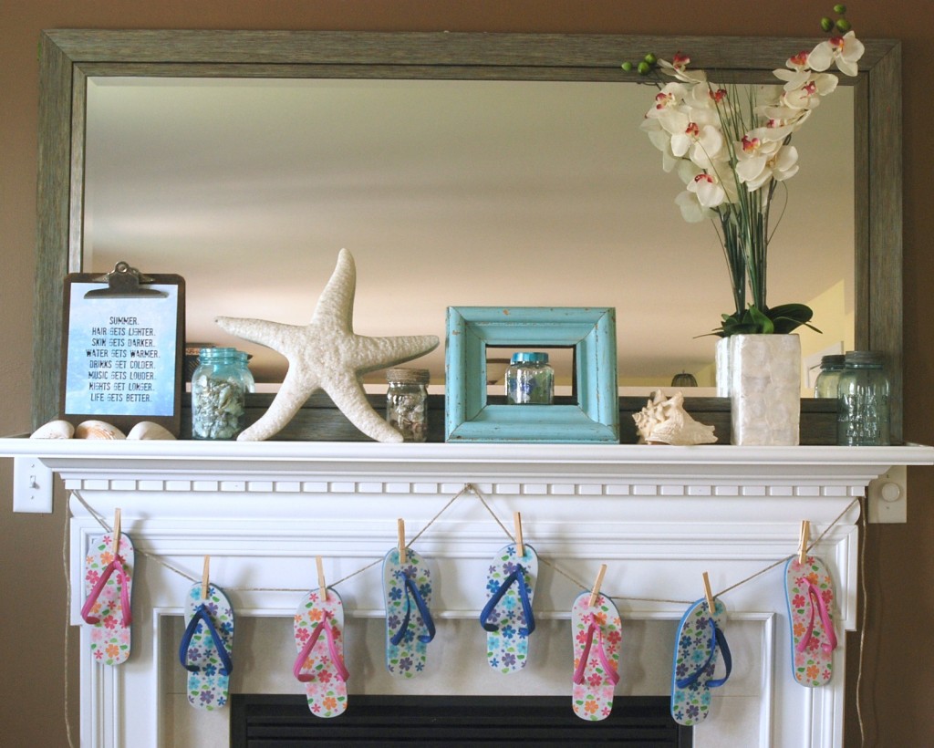 Beachy Summer Mantel from Endlessly Inspired