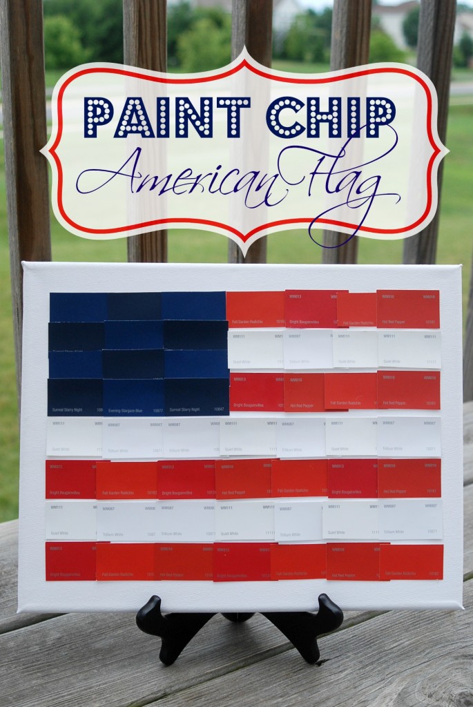Paint Chip American Flag from Endlessly Inspired