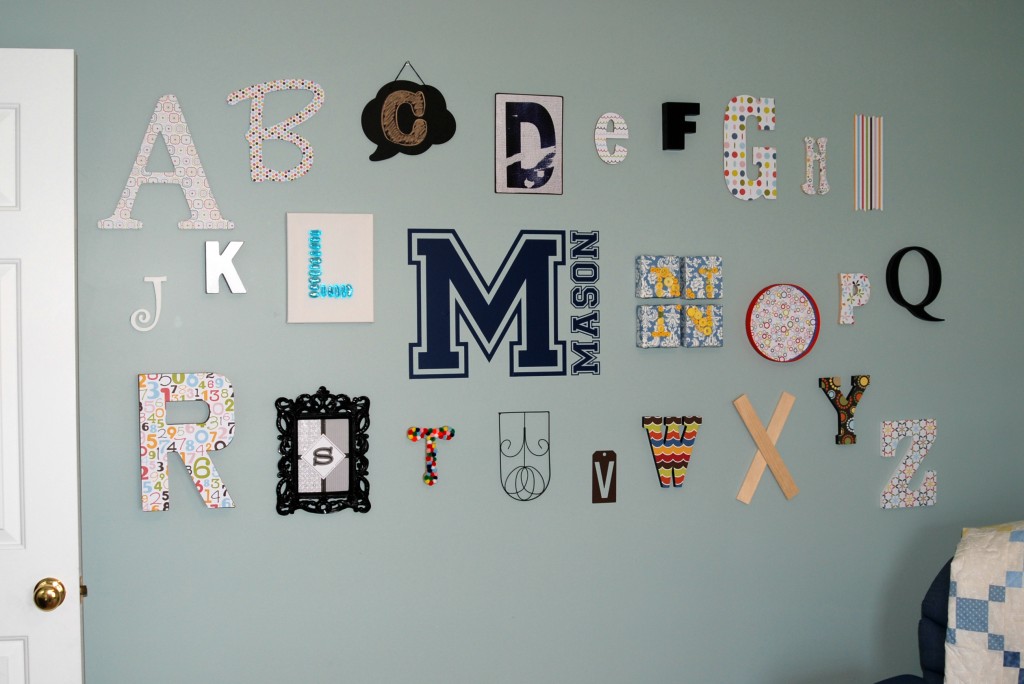 Alphabet Wall from Endlessly Inspired