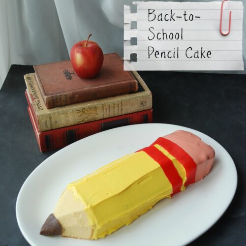 No-Bake Back-to-School Pencil Cake