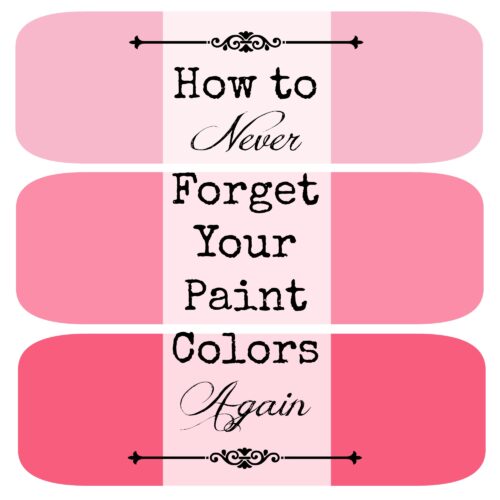 Never Forget Your Paint Color Again