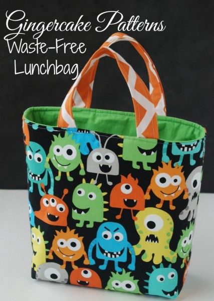 Make a cute insulated lunch bag {or tote!} with an easy-to-follow pattern from Gingercake patterns