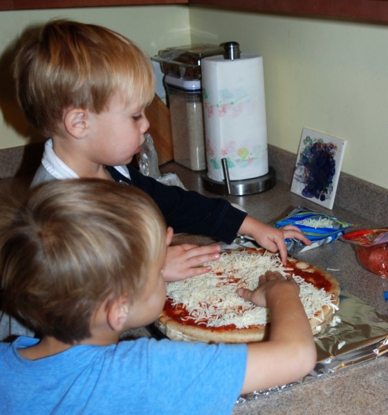 Make an angry birds pizza! Super easy, and what a fun treat for dinner!