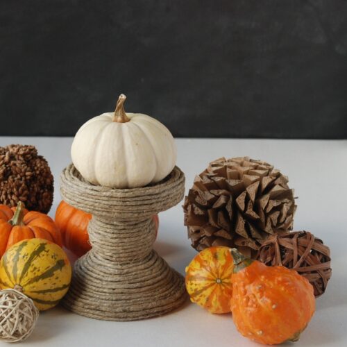 Jute-Wrapped Candle Holder