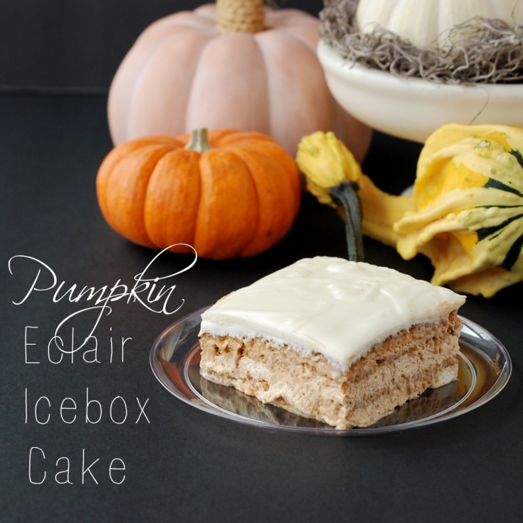 Pumpkin Eclair Icebox Cake: An easy, delicious, no-bake pumpkin icebox cake