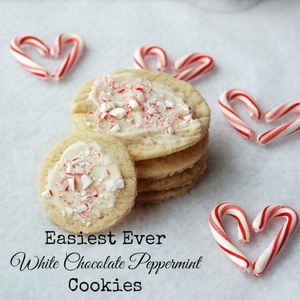 Easiest ever white chocolate peppermint cookies -- plus a genius trick for getting every cookie the same size