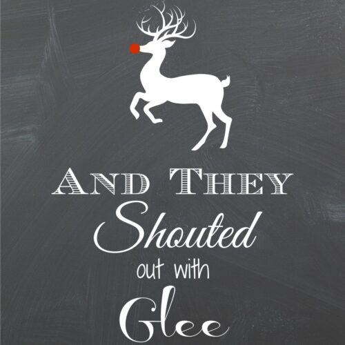 And They Shouted Out With Glee Free Printable