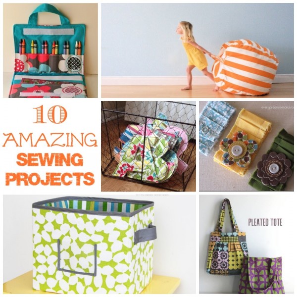 A collection of 10 amazing sewing projects for your home, your kids and you!