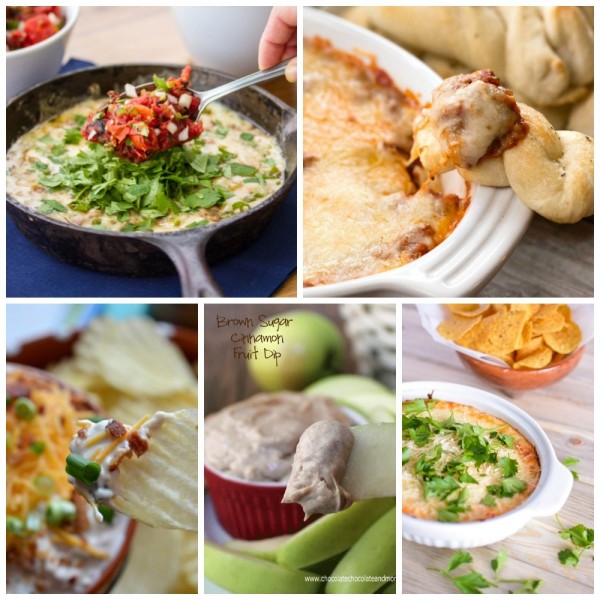 50 delicious dip recipes - there are both savory and sweet ones, so you'll be sure to find the perfect one for your party or tailgate! Definitely using some of these for Super Bowl! 