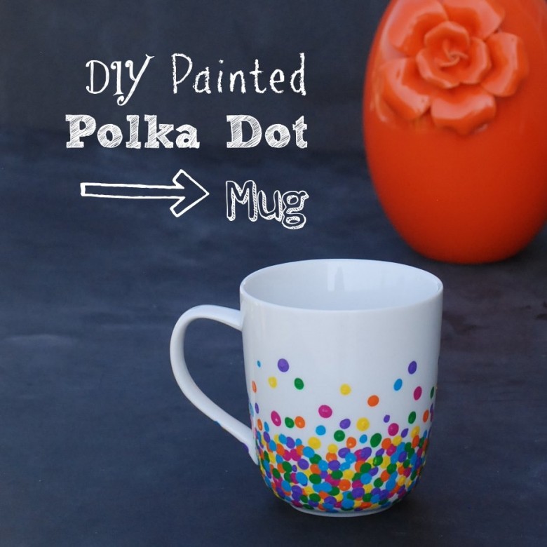 DIY Polka Dot Mug | Endlessly Inspired