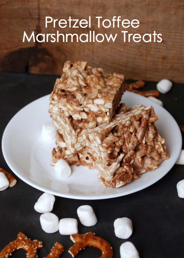 Pretzel Toffee Marshmallow Treats | Endlessly Inspired