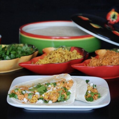 Weeknight Dinner Ideas: Slow Cooker Red Chile Chicken Tacos