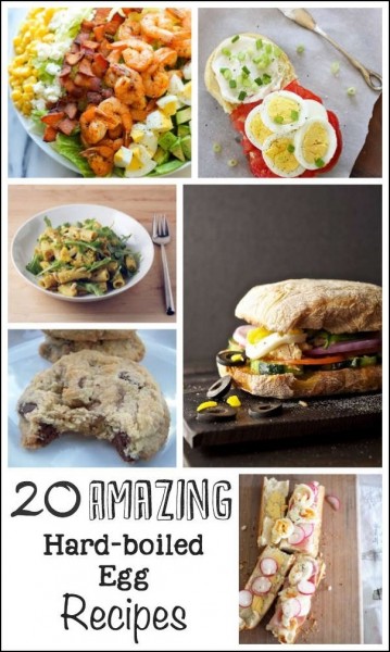 An amazing collection of 20 recipes that all used hard boiled eggs. No deviled eggs or egg salad in the bunch!