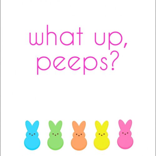 Free Peeps Easter Printable
