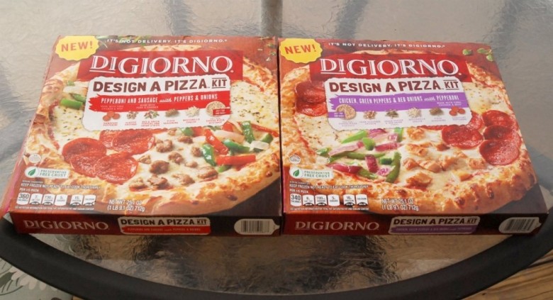Get your kids in on the dinner action and let them make these funny faced grilled pizzas! #DesignAPizza #DiGiorno #shop 