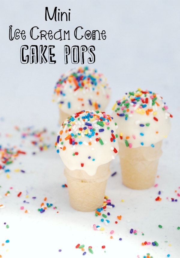 Mini Ice Cream Cone Cupcakes