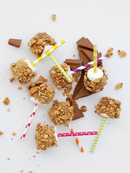 Who doesn't love s'mores?? These s'mores pops taste just like the original, but easy and portable!