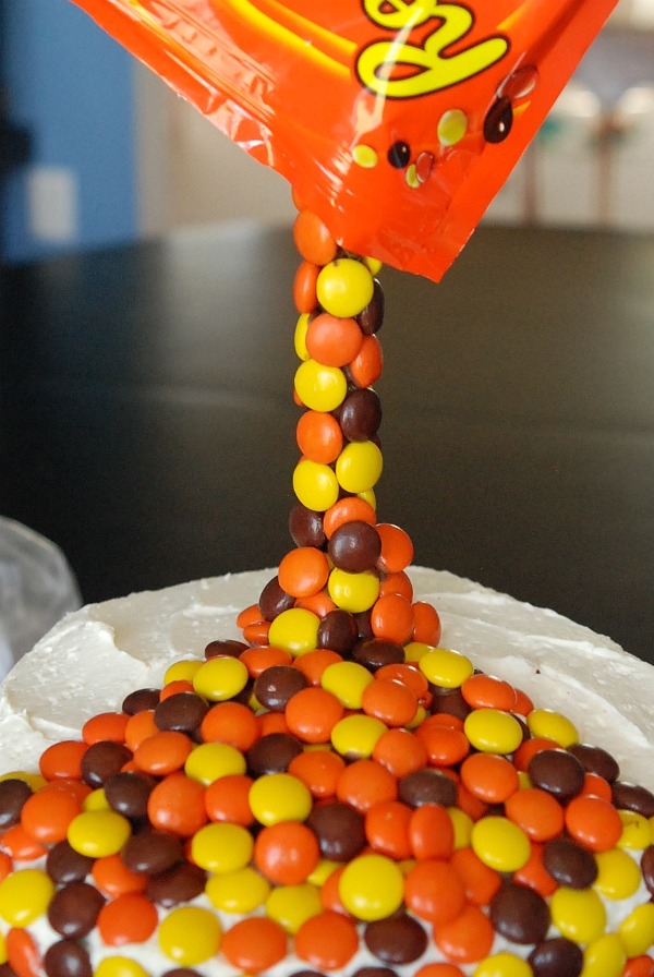 Reese S Pieces Anti Gravity Cake Endlessly Inspired