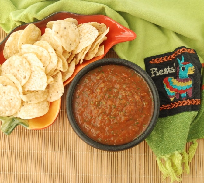 Make the easiest, most delicious salsa ever -- in about two minutes, with almost no chopping!