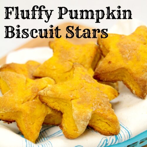 Fluffy Pumpkin Biscuit Stars