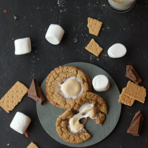 S’mores Cookies {& Graham Cracker Houses!}