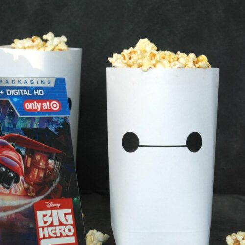 Big Hero 6 Baymax Printable Popcorn Bags