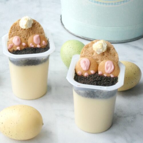 Bunny Bum Pudding Cups