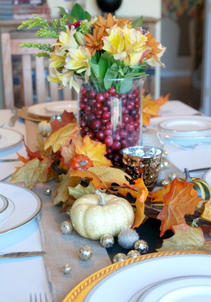 Quick & Easy Thanksgiving Tablescape | Endlessly Inspired