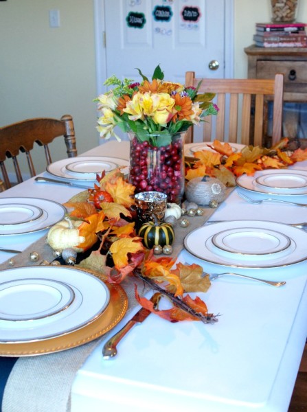 Quick & Easy Thanksgiving Tablescape | Endlessly Inspired