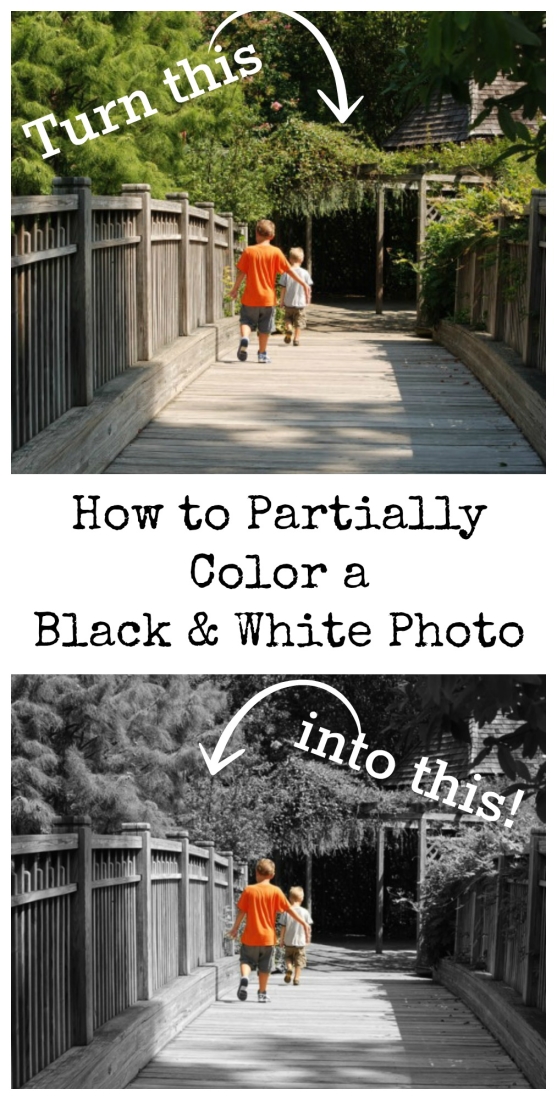 How To Partially Color A B&W Photo | Endlessly Inspired