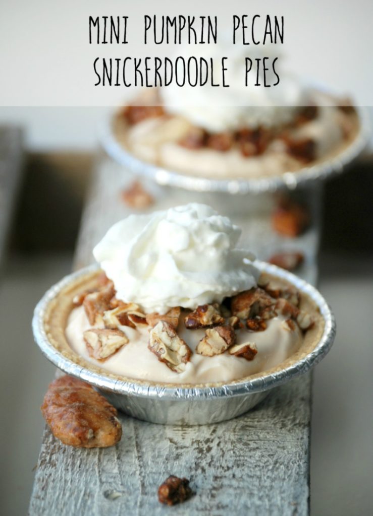 You won't believe how quickly these Mini Pumpkin Pecan Snickerdoodle Pies come together. Use them for a delicious snack or a healthier dessert option! #EffortlessPies #ad