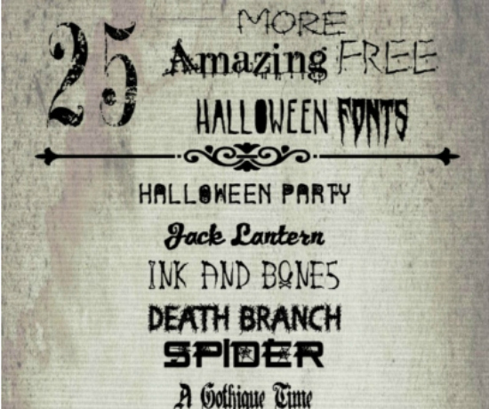 25 Free Halloween Fonts, Vol. 2 | Endlessly Inspired