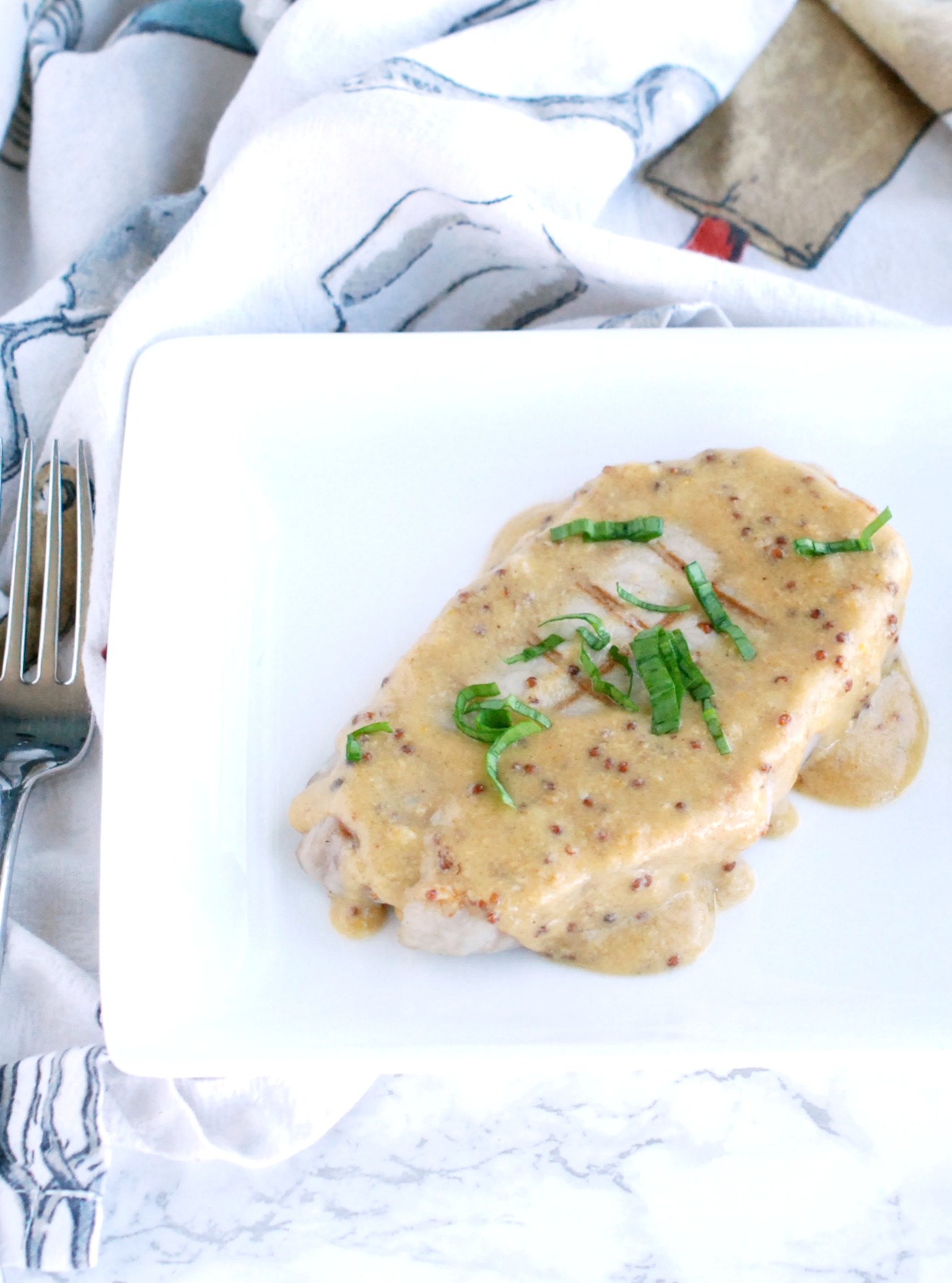 Pork Chops with Honey Mustard Cream Sauce Endlessly Inspired