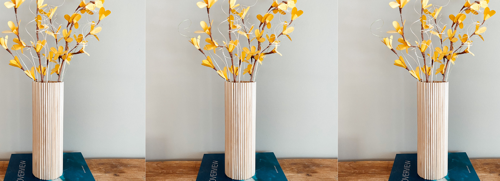 How to Make a DIY Wood Vase from Dollar Tree Items