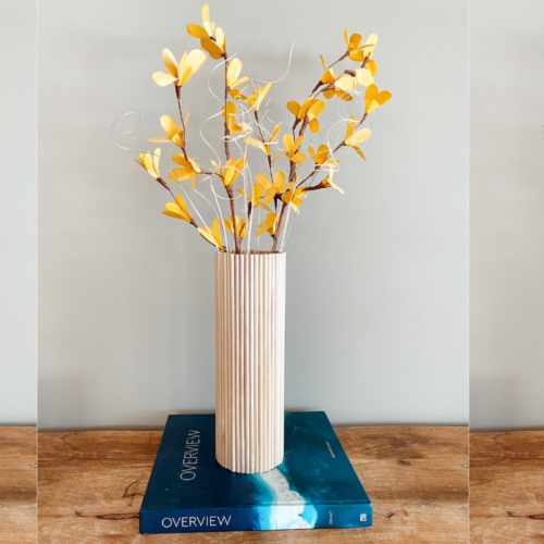 How to Make a DIY Wood Vase from Dollar Tree Items