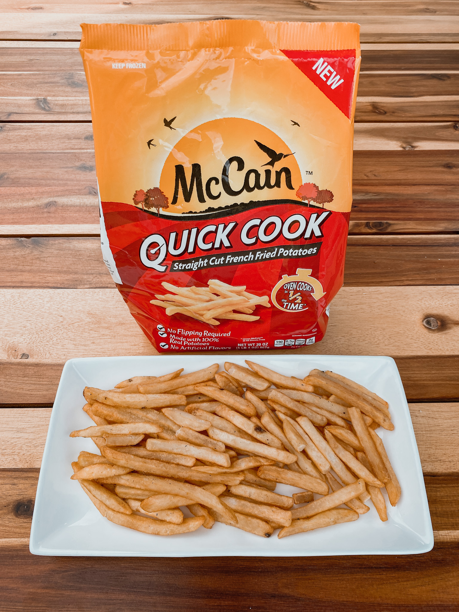 McCain Quick Cook Crinkle Cut French Fries, frozen potatoes, 20 oz