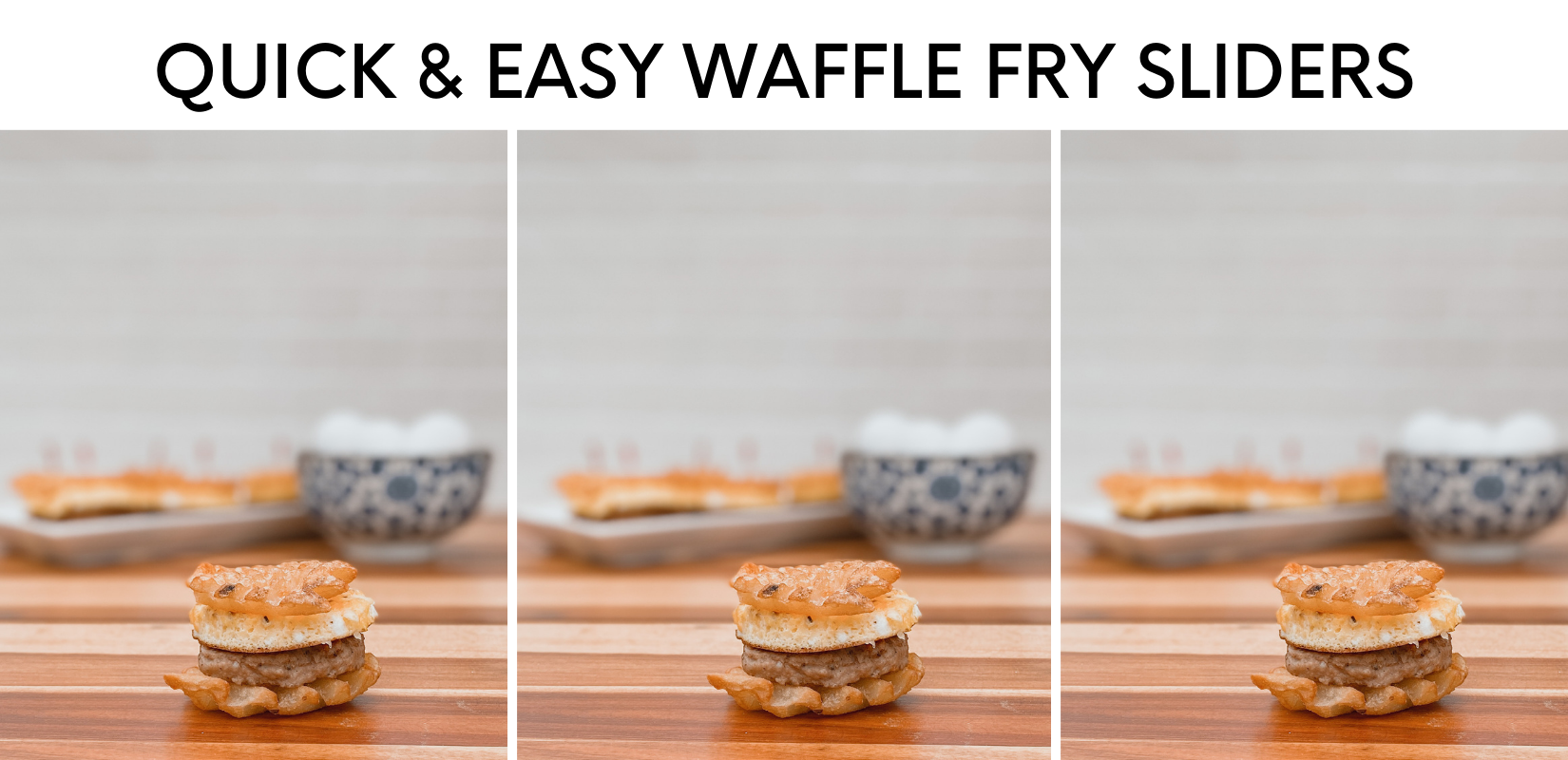 waffle fry sliders
