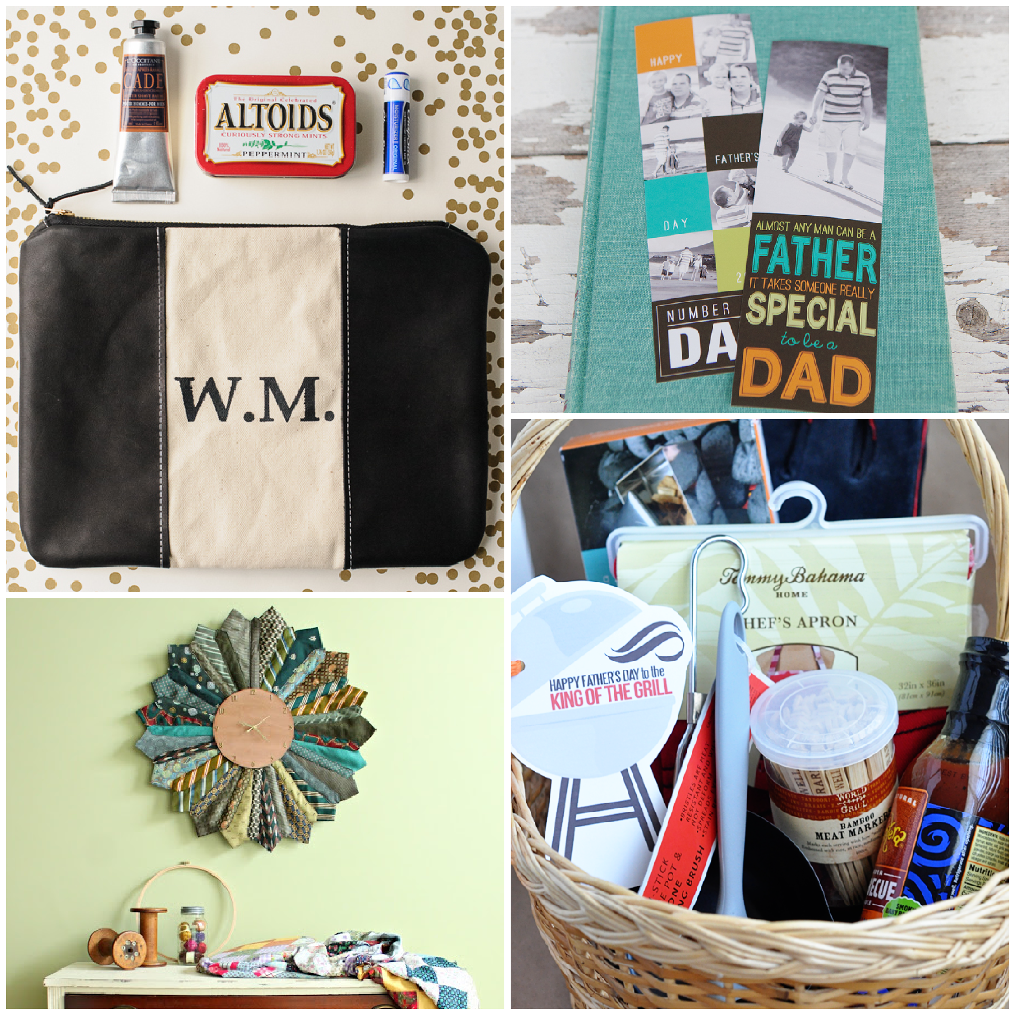 collage of the best diy gifts for men