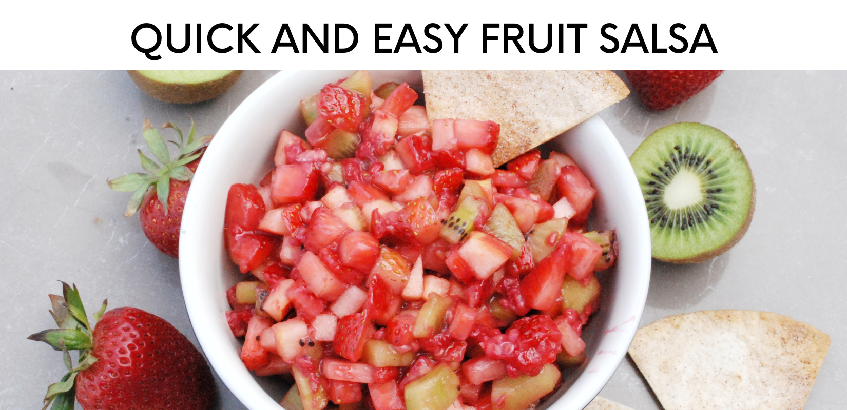 quick and easy fruit salsa