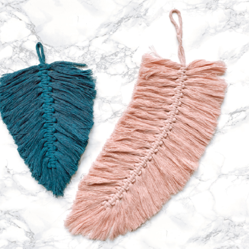 How to Make Macrame Feathers